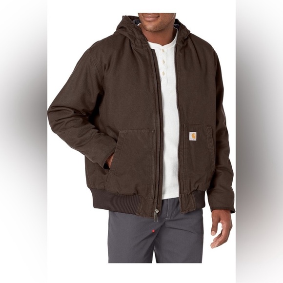 CARHARTT MEN'S INSULATED ACTIVE JAC - LOOSE FIT - WASHED DUCK - 3 WARMEST RATING - Picture 14 of 14